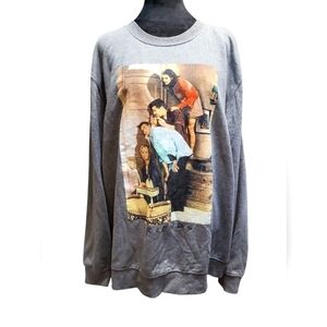 Gray Friends Graphic L/S Sweatshirt 2XL  Sweater